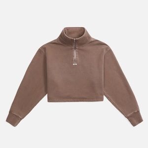 Kith “Rae” cropped quarter zip